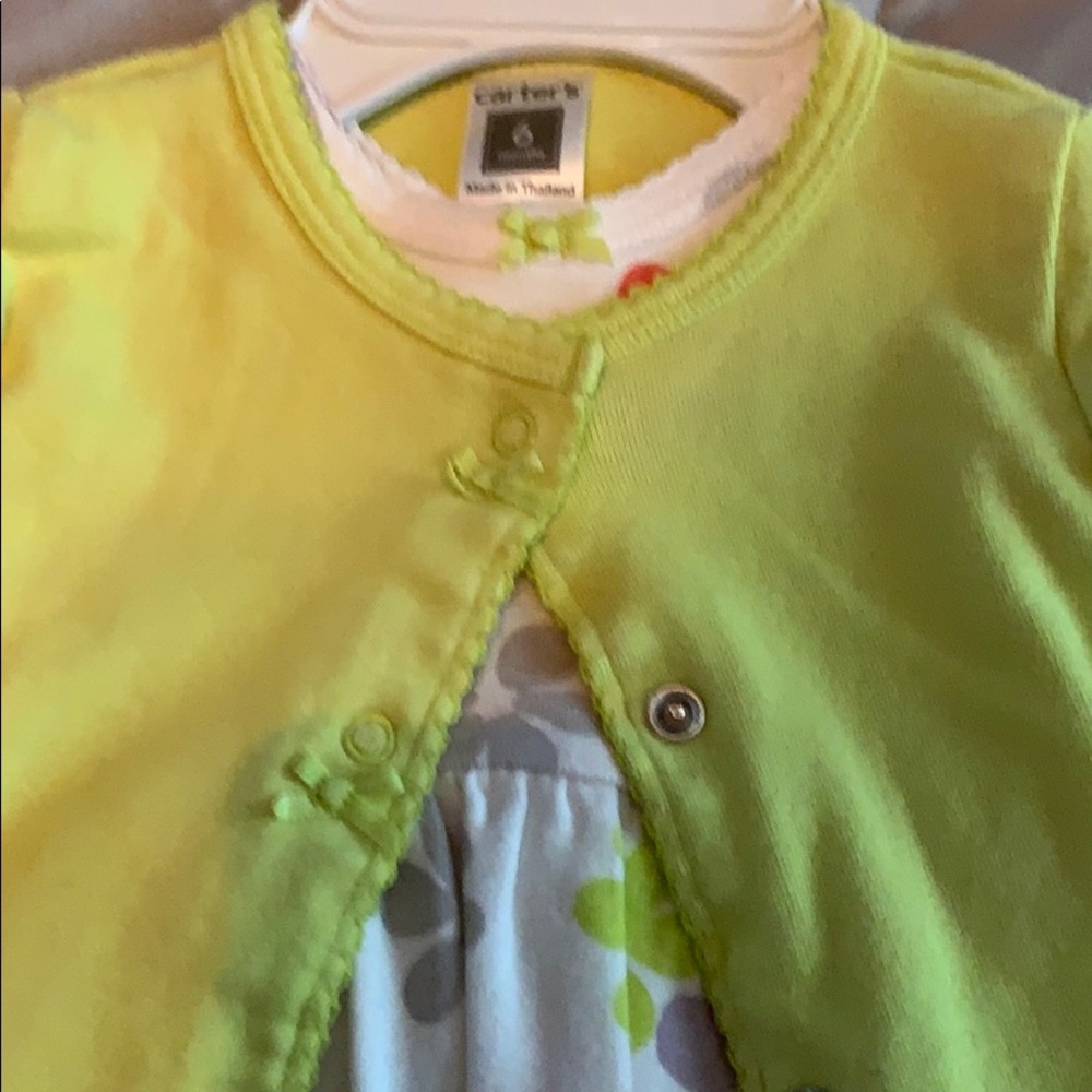 Bodysuit/ dress w/ cardigan outfit. Gently used.